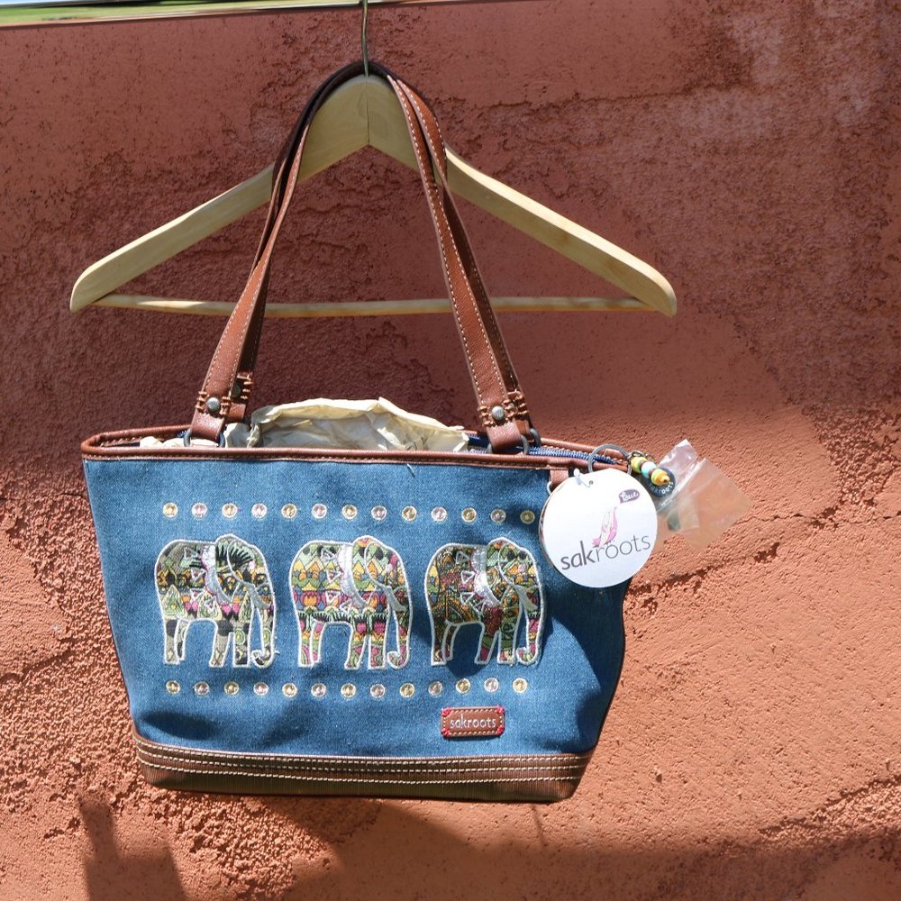 Blue Elephant Purse
